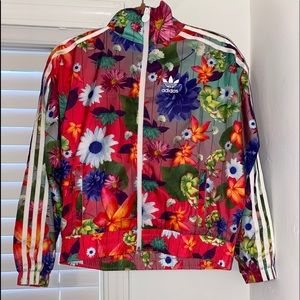 Flower Adidas Bomber Jacket